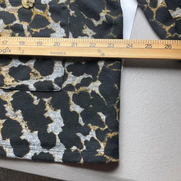 Ali Miles Med Animal Print Cowl Neck Tunic Top Long Sleeves Lagenlook - Picture 11 of 14